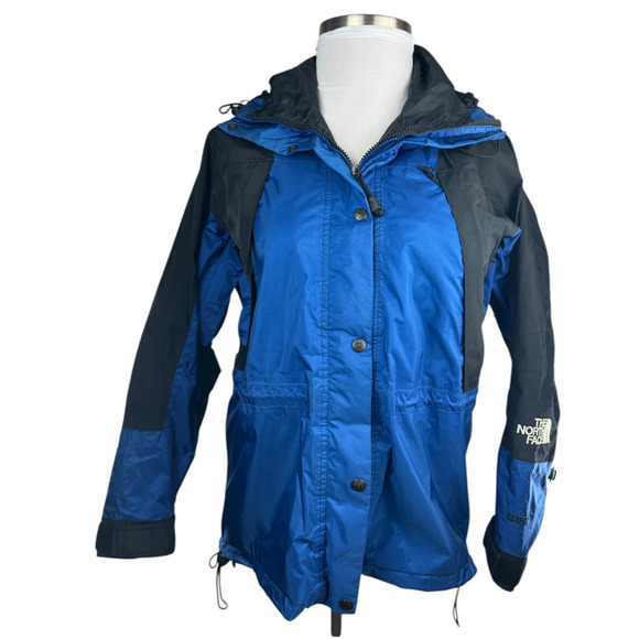 *Flawed The North Face GORE-TEX Blue Jacket Shell Women's Size Small Vintage Y2k - Picture 2 of 16